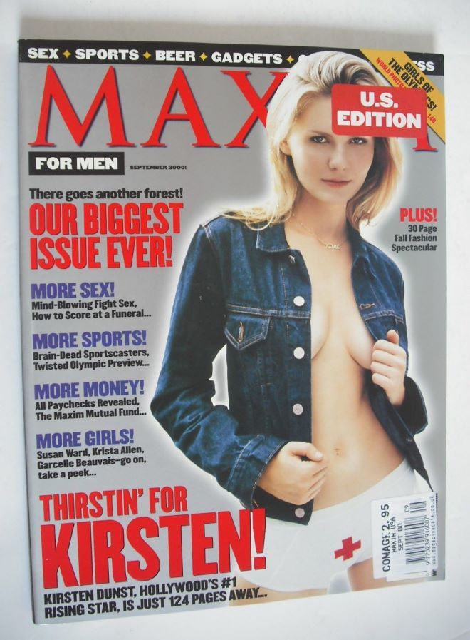 MAXIM magazine - Kirsten Dunst cover (September 2000 - US Edition)