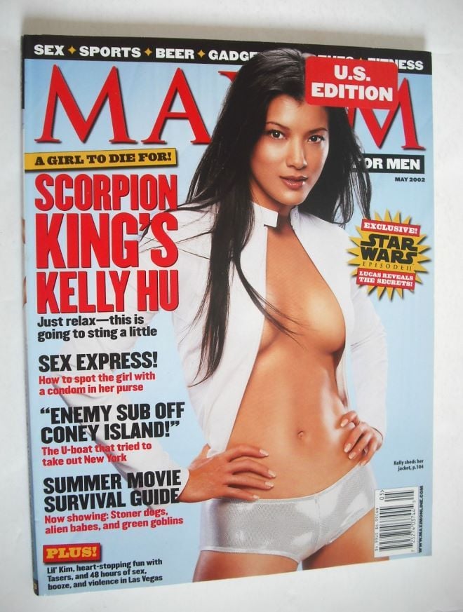 MAXIM magazine - Kelly Hu cover (May 2002 - US Edition)