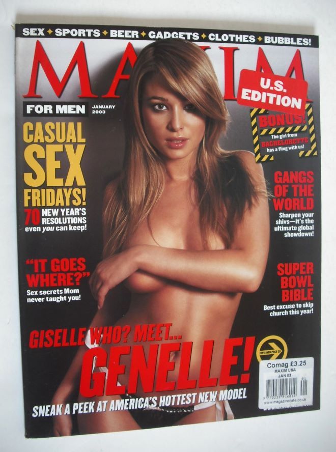 <!--2003-01-->MAXIM magazine - Genelle Frenoy cover (January 2003 - US Edit
