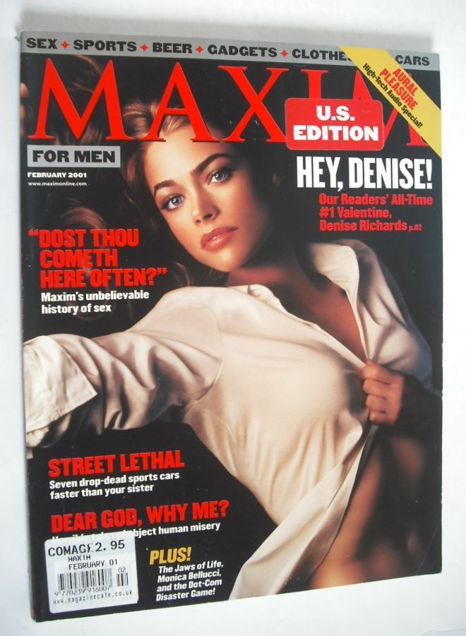 MAXIM magazine - Denise Richards cover (February 2001 - US Edition)