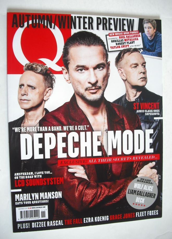 Q magazine - Depeche Mode cover (November 2017)