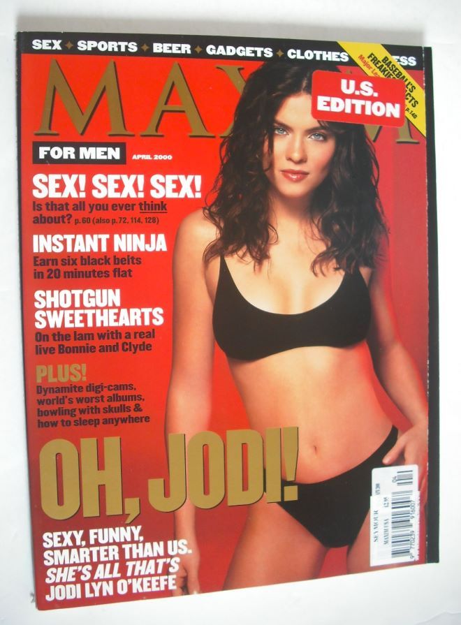 MAXIM magazine - Jodi Lyn O'Keefe cover (April 2000 - US Edition)