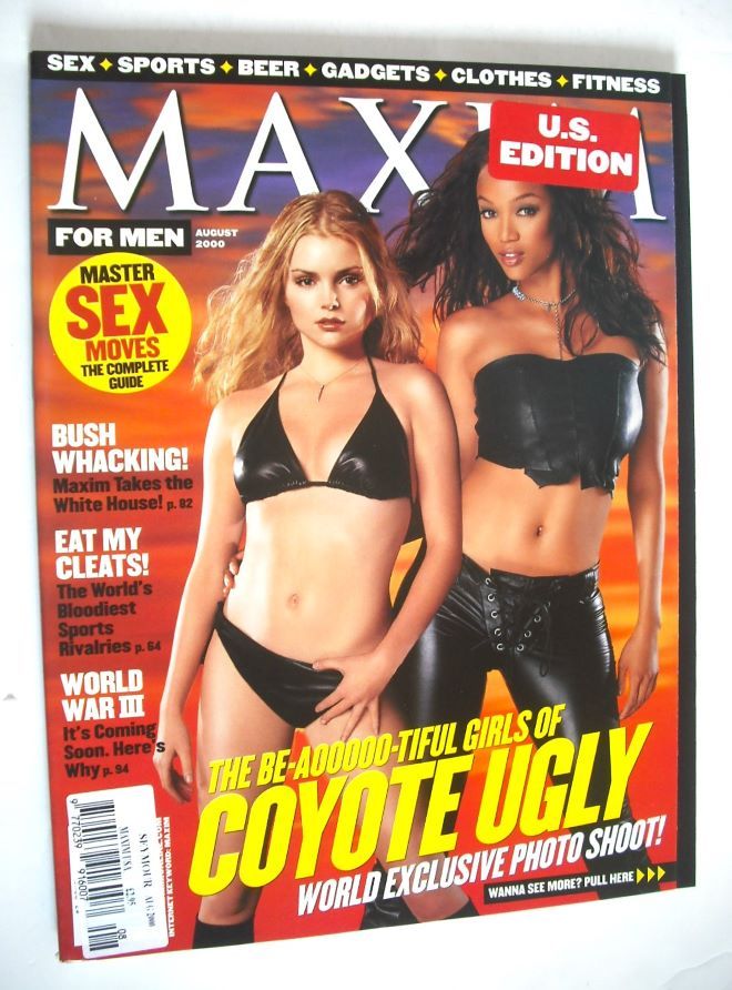 MAXIM magazine - Tyra Banks and Izabella Miko cover (August 2000 - US Edition)