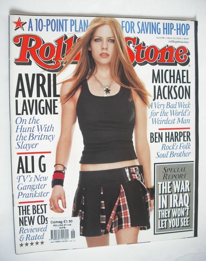 Rolling Stone magazine - Avril Lavigne cover (20 March 2003)