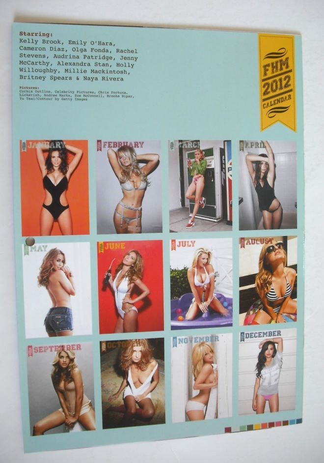 FHM calendar 2012