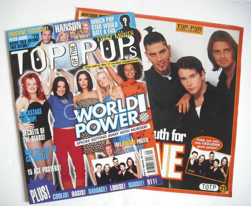 Top Of The Pops magazine - The Spice Girls cover (September 1997)