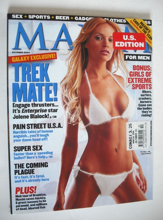 MAXIM magazine - Jolene Blalock cover (October 2001 - US Edition)