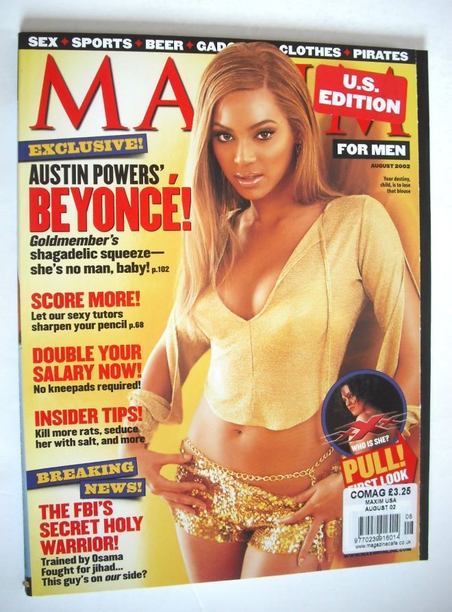 MAXIM magazine - Beyonce cover (August 2002 - US Edition)