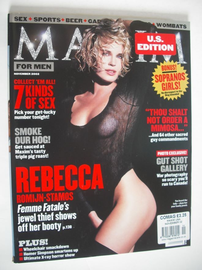 MAXIM magazine - Rebecca Romijn-Stamos cover (November 2002 - US Edition)