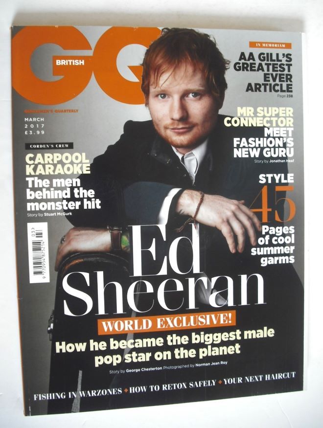 British GQ magazine - March 2017 - Ed Sheeran cover
