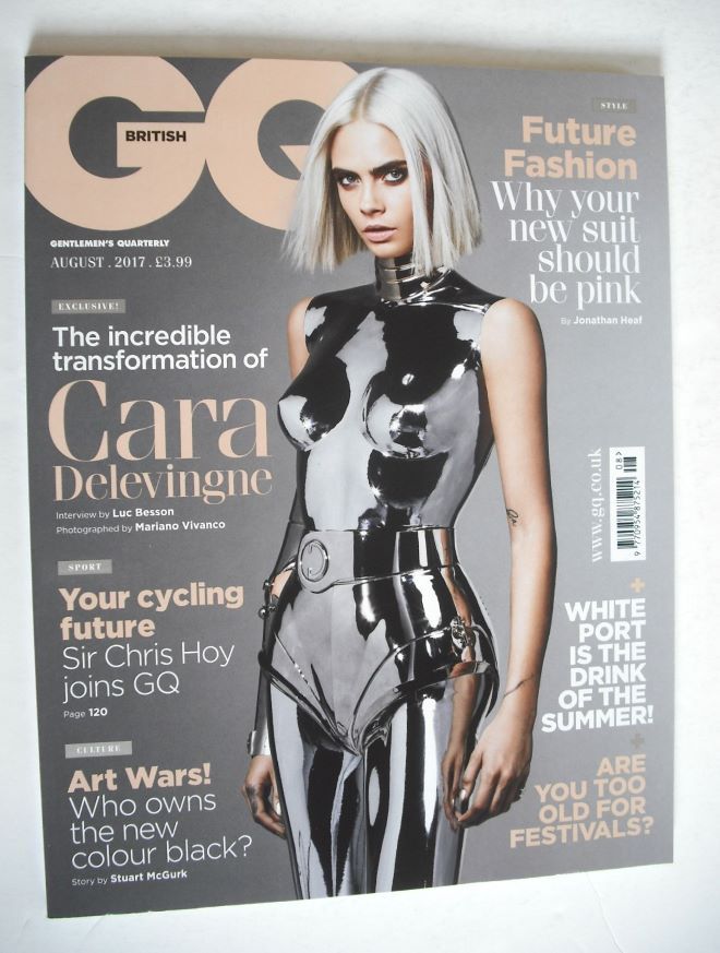 British GQ magazine - August 2017 - Cara Delevingne cover