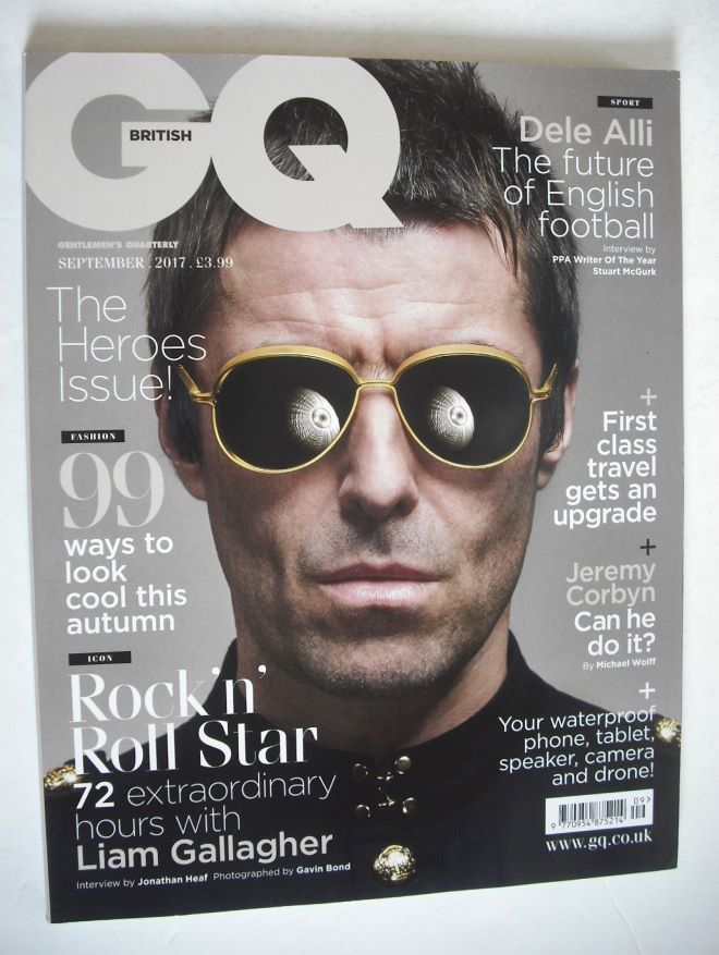 British GQ magazine - September 2017 - Liam Gallagher cover