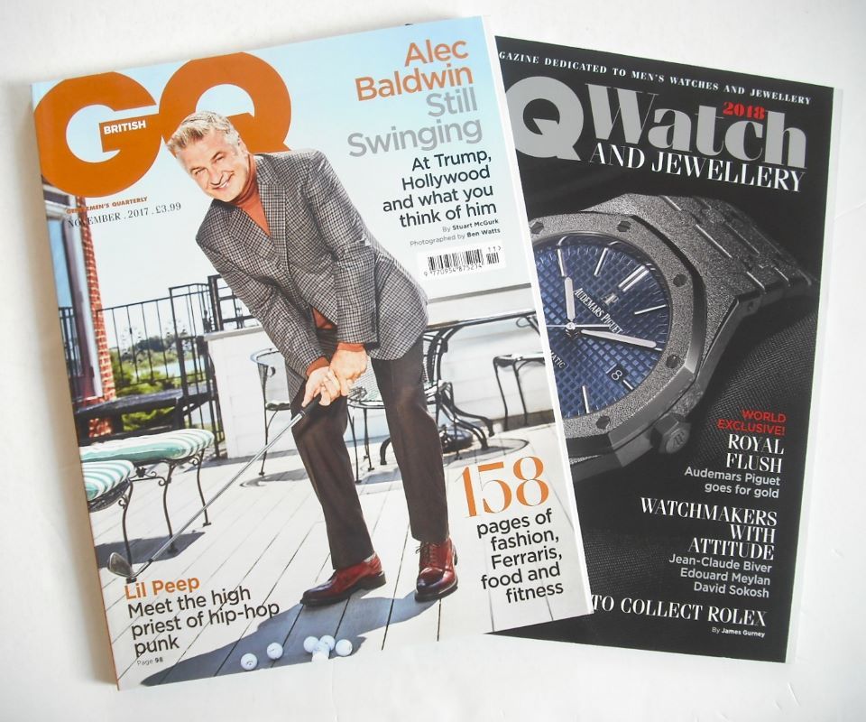 British GQ magazine - November 2017 - Alec Baldwin cover