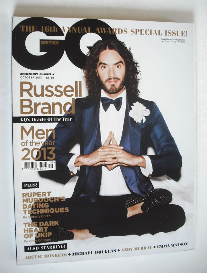 British GQ magazine - October 2013 - Russell Brand cover