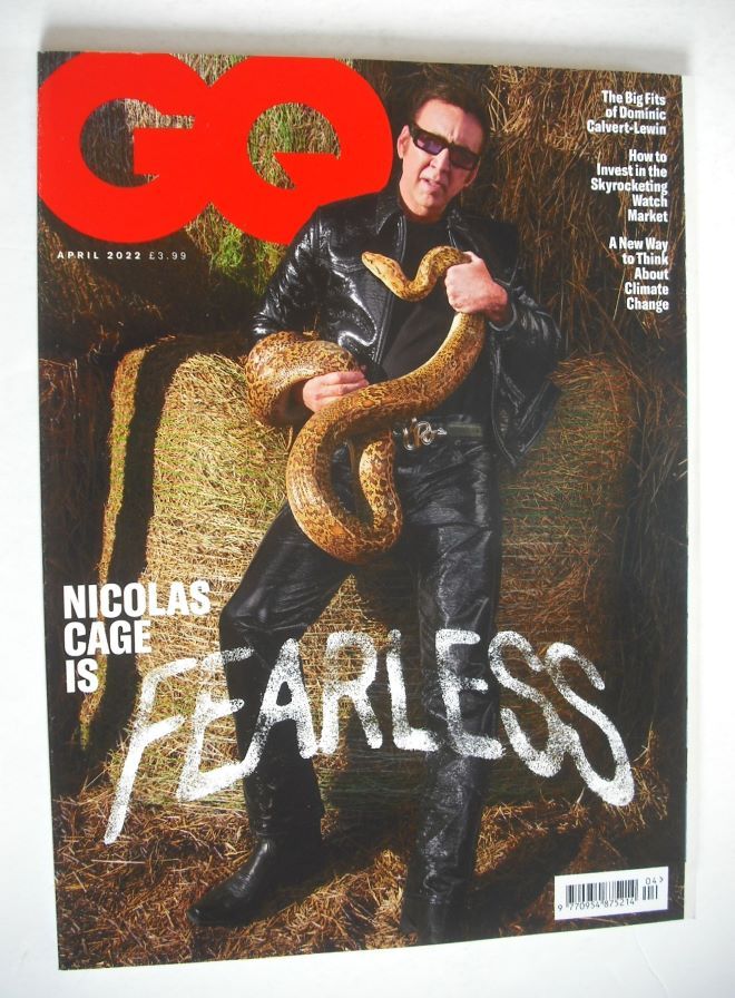 British GQ magazine - April 2022 - Nicolas Cage cover