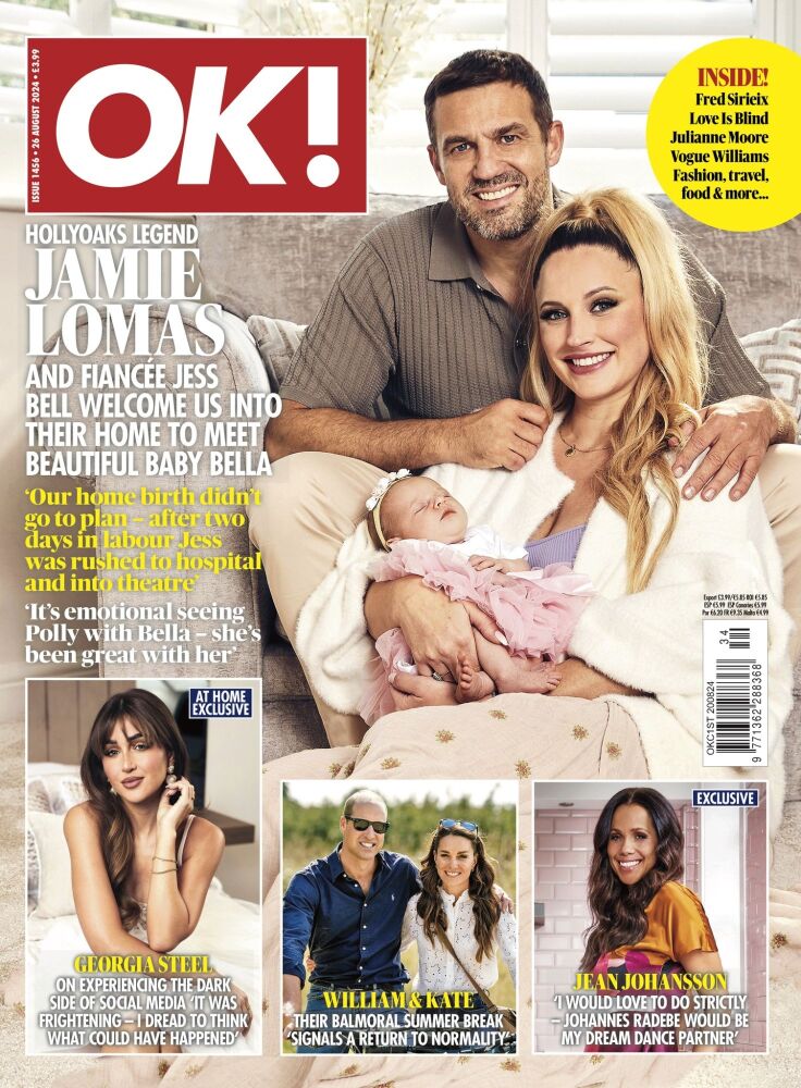 OK! magazine - Jamie Lomas and Jess Bell cover (26 August 2024 - Issue 1456)