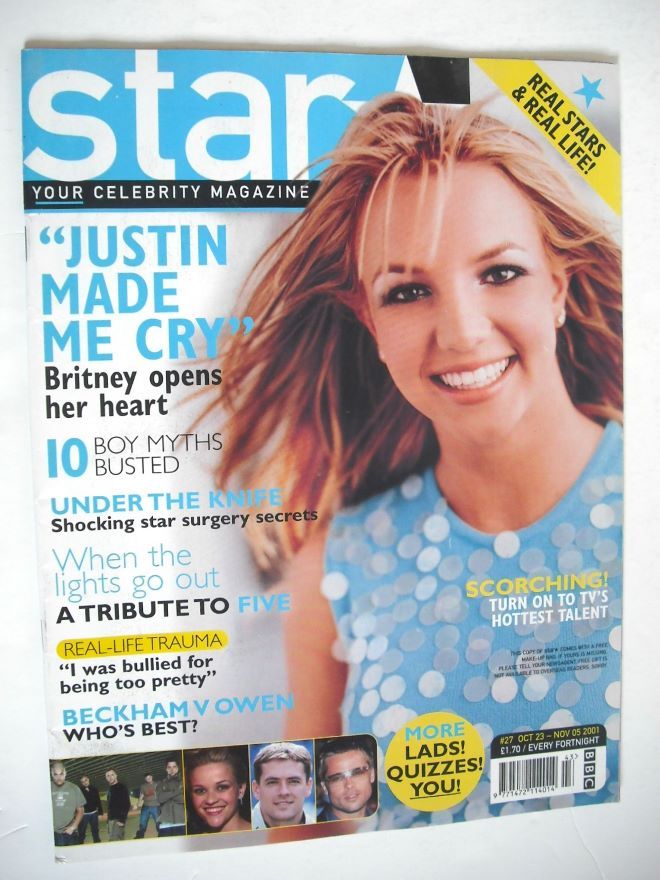 Star magazine - Britney Spears cover (23 October - 5 November 2001)