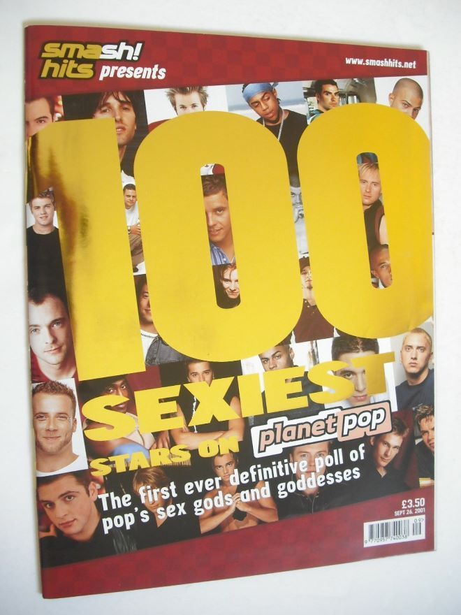 <!--2001-09-26-->Smash Hits magazine - 100 Sexiest Stars On Planet Pop cove