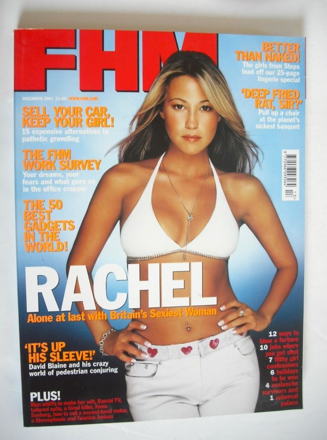 FHM magazine - Rachel Stevens cover (December 2001)