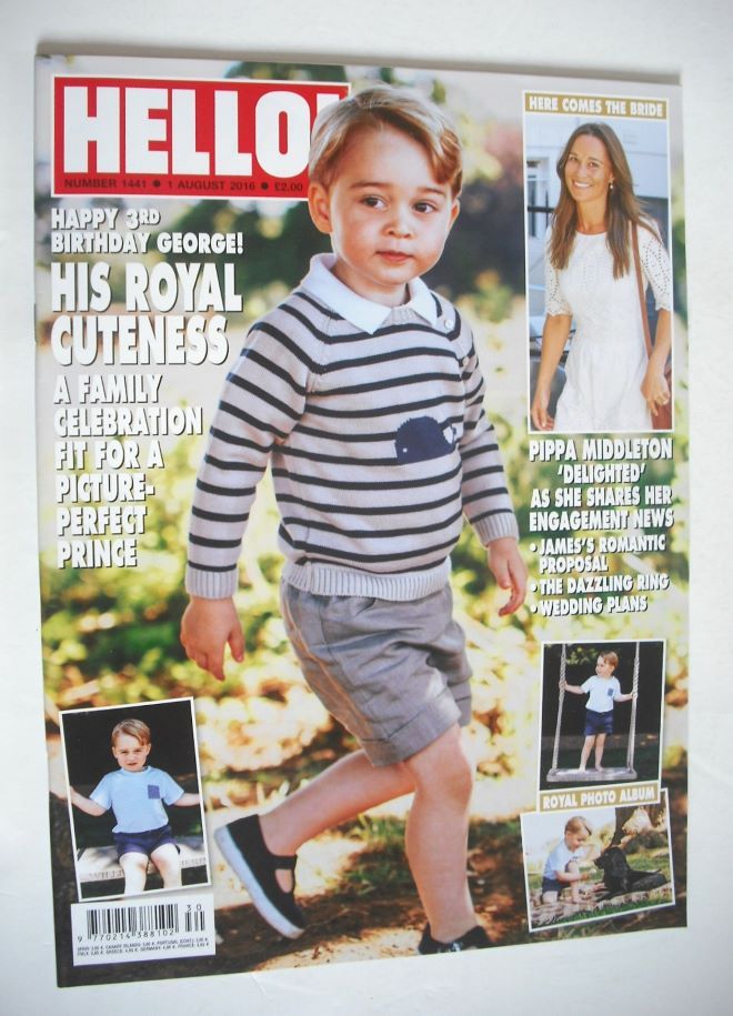 Hello! magazine - Prince George cover (1 August 2016 - Issue 1441)