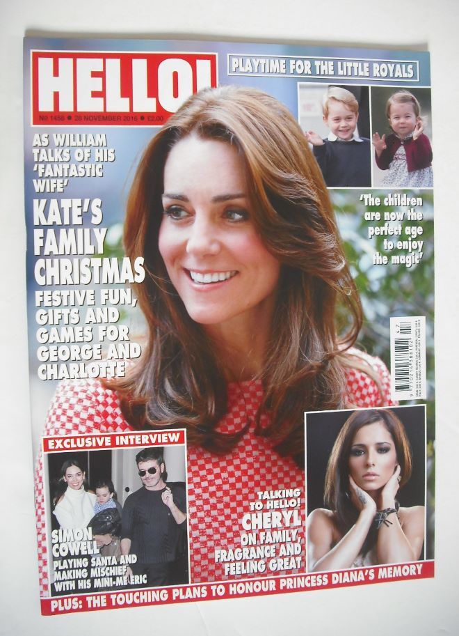 Hello! magazine - Kate Middleton cover (28 November 2016 - Issue 1458)