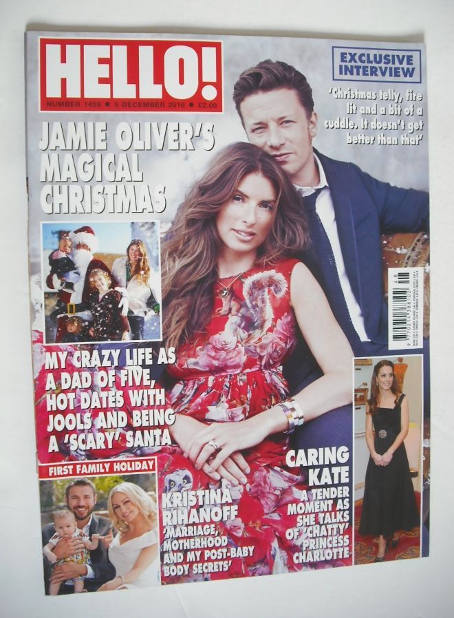 Hello! magazine - Jools and Jamie Oliver cover (5 December 2016 - Issue 1459)