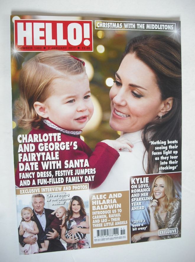 Hello! magazine - Kate Middleton and Princess Charlotte cover (2 January 2017 - Issue 1462)
