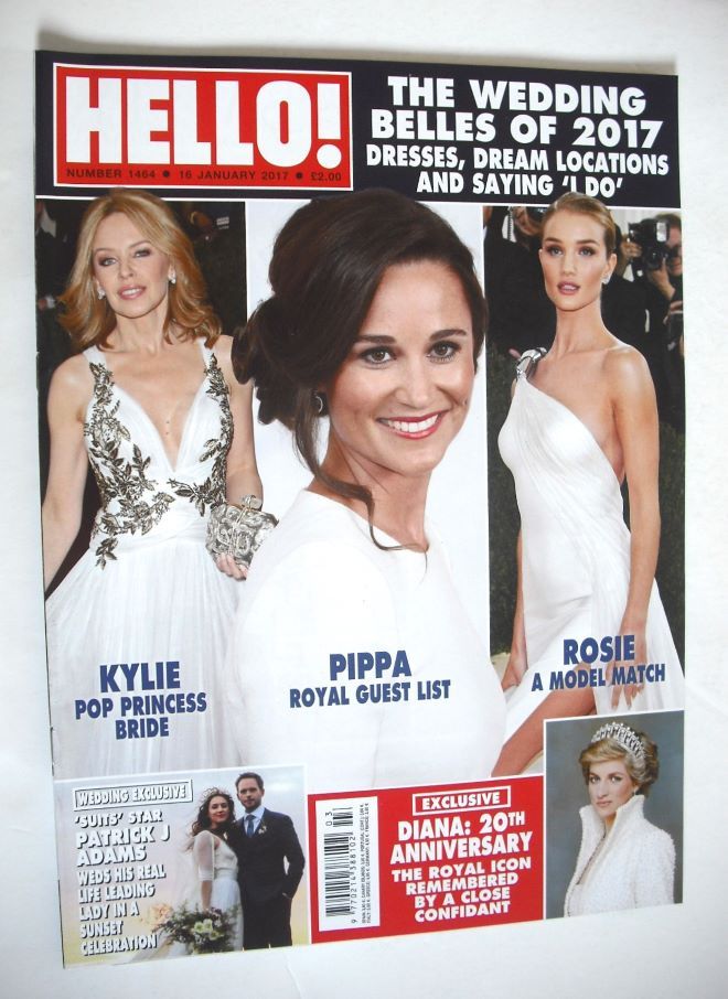 Hello! magazine - The Wedding Belles of 2017 cover (16 January 2017 - Issue 1464)