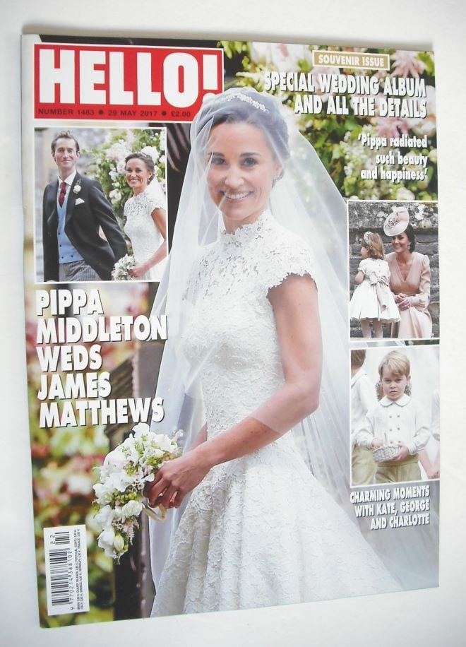 Hello! magazine - Pippa Middleton wedding cover (29 May 2017 - Issue 1483)