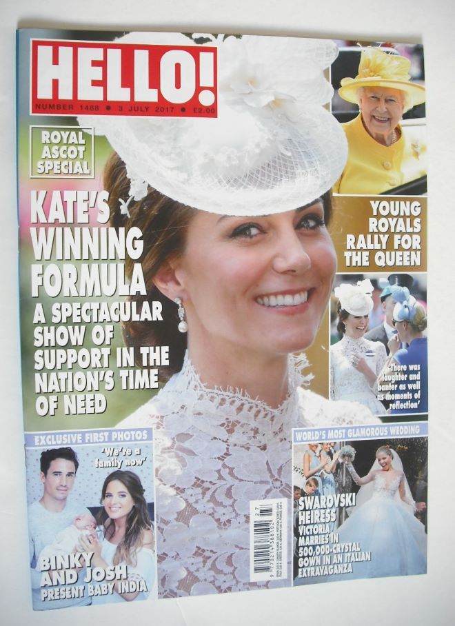 Hello! magazine - Kate Middleton cover (3 July 2017 - Issue 1488)
