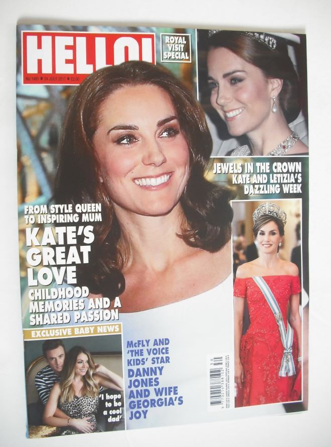 Hello! magazine - Kate Middleton cover (24 July 2017 - Issue 1491)