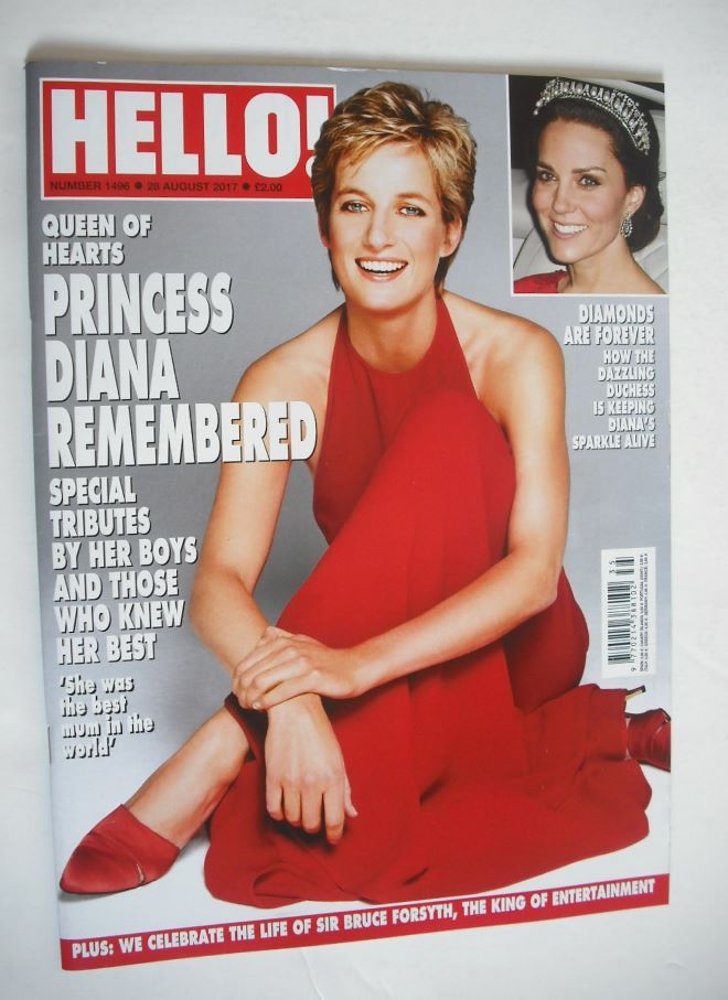 Hello! magazine - Princess Diana cover (28 August 2017 - Issue 1496)