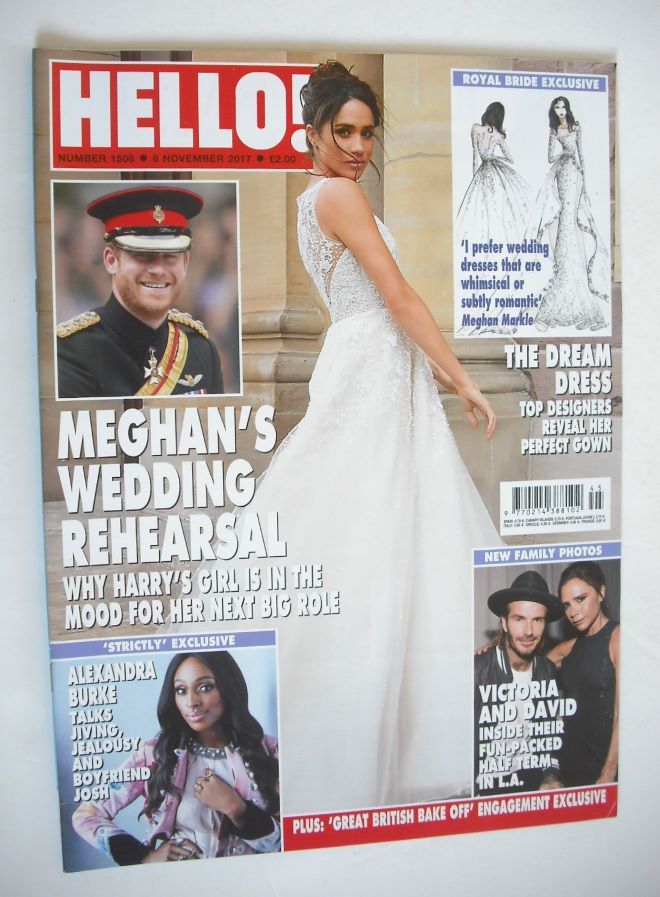 Hello! magazine - Meghan Markle cover (6 November 2017 - Issue 1506)