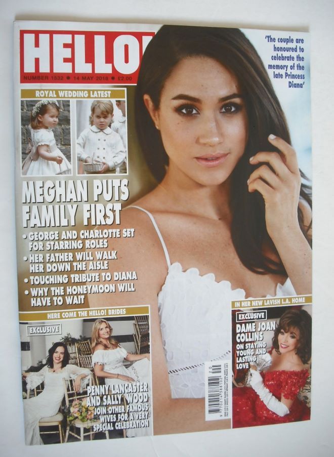 Hello! magazine - Meghan Markle cover (14 May 2018 - Issue 1532)