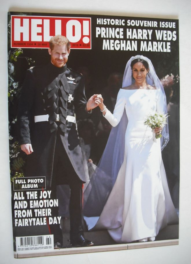 Hello! magazine - Prince Harry and Meghan Markle wedding cover (28 May 2018 - Issue 1534)