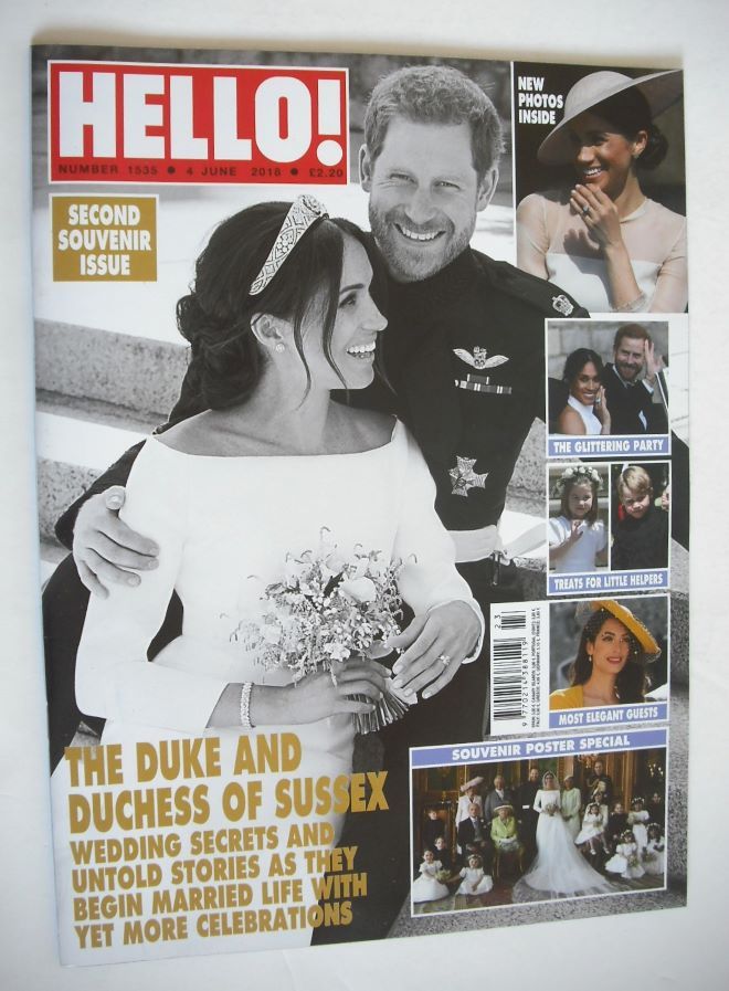 Hello! magazine - Prince Harry and Meghan Markle wedding cover (4 June 2018 - Issue 1535)