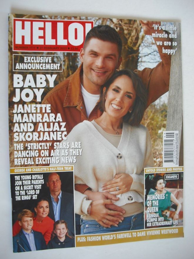 Hello! magazine - Janette Manrara and Aljaz Skorjanec cover (27 February 2023 - Issue 1777)