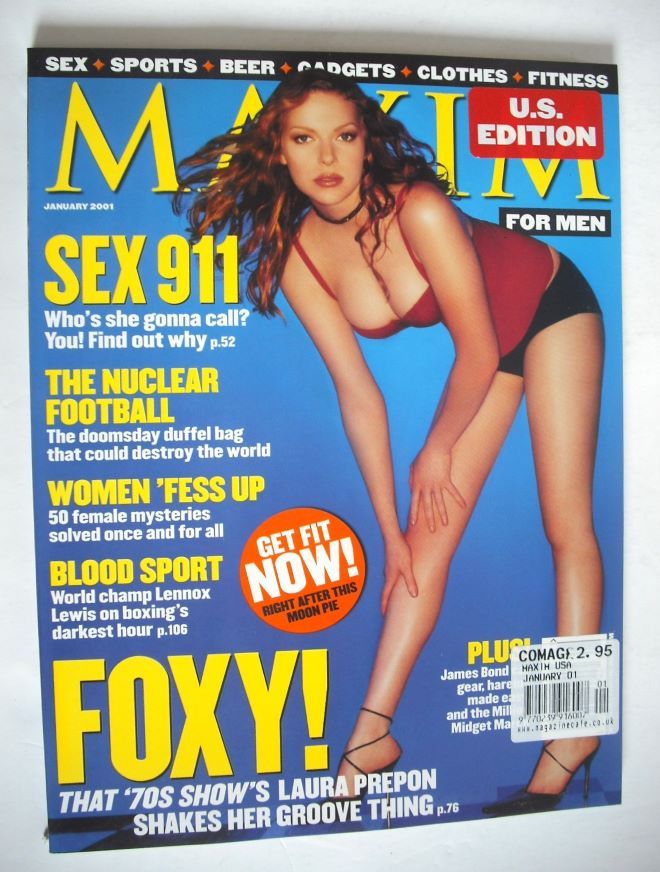 MAXIM magazine - Laura Prepon cover (January 2001 - US Edition)