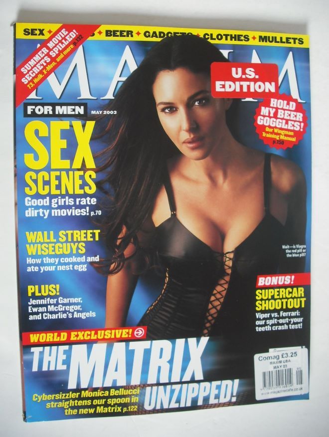 MAXIM magazine - Monica Bellucci cover (May 2003 - US Edition)