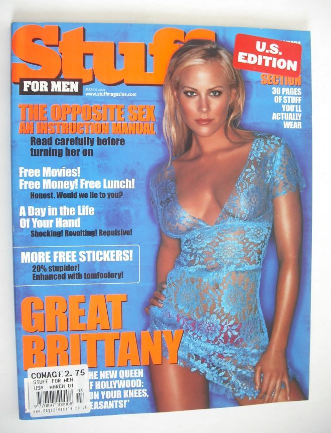Stuff magazine - Brittany Daniel cover (March 2001 - US Edition)