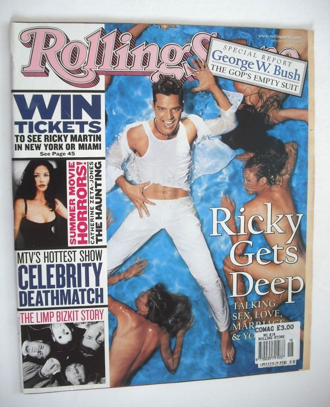 Rolling Stone magazine - Ricky Martin cover (5 August 1999 - Issue 818)