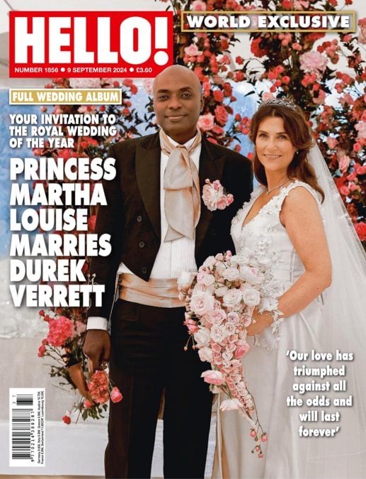 Hello! magazine - Princess Martha Louise and Durek Verrett cover (9 September 2024 - Issue 1856)