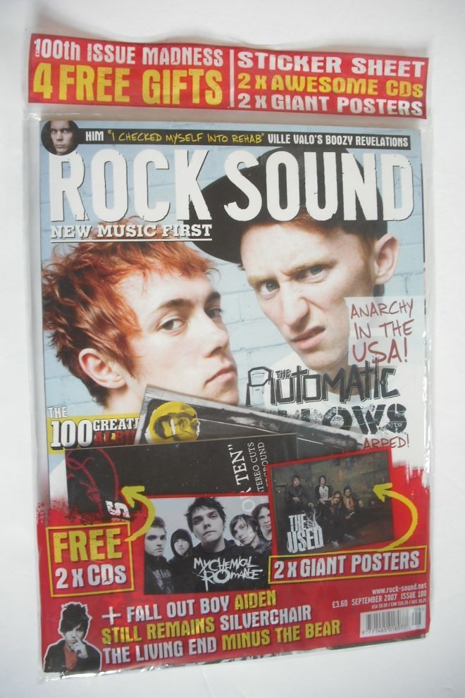 Rock Sound magazine - The Automatic and Gallows cover (September 2007)
