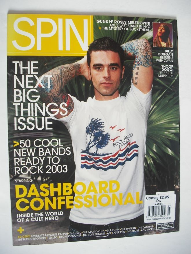 Spin magazine - Chris Carrabba cover (March 2003)