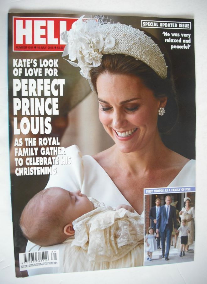 Hello! magazine - Kate Middleton and Prince Louis cover (16 July 2018 - Issue 1541)