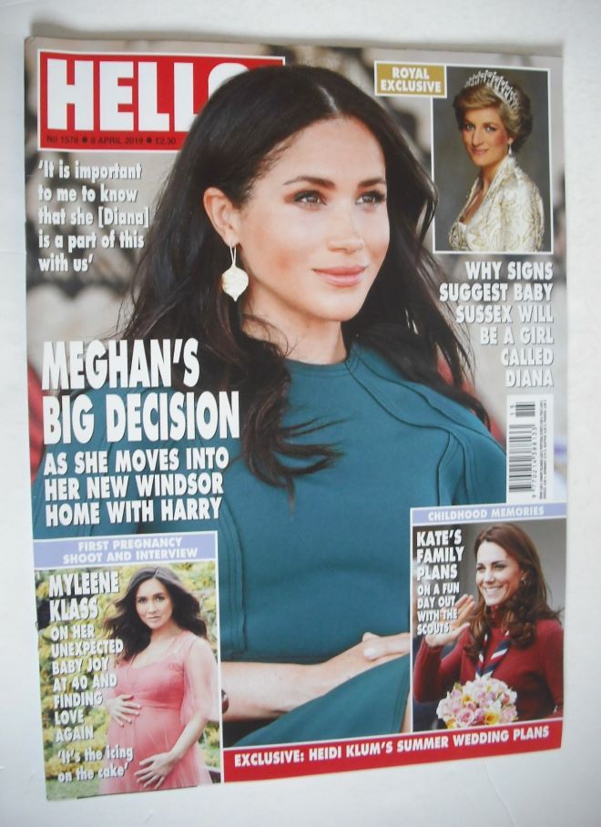 Hello! magazine - Meghan Markle cover (8 April 2019 - Issue 1578)