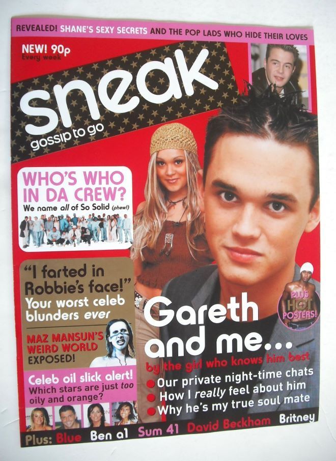 Sneak magazine - Gareth Gates cover (Preview Issue, April 2002)