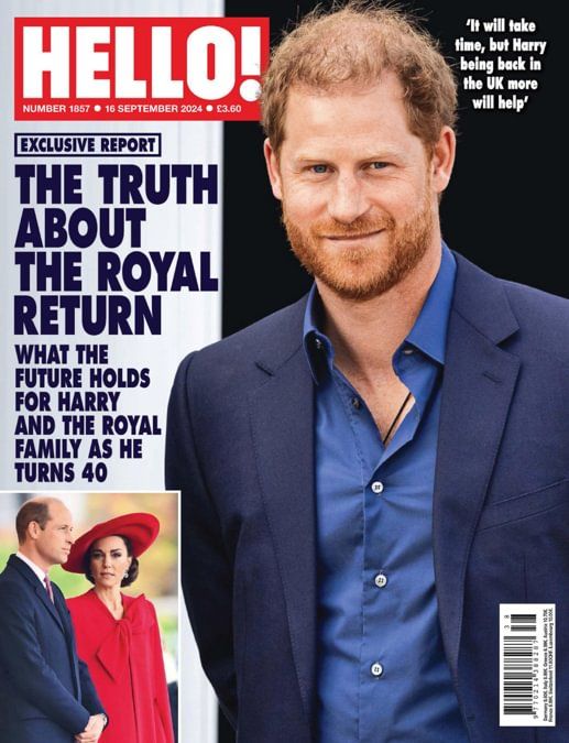 Hello! magazine - Prince Harry cover (16 September 2024 - Issue 1857)