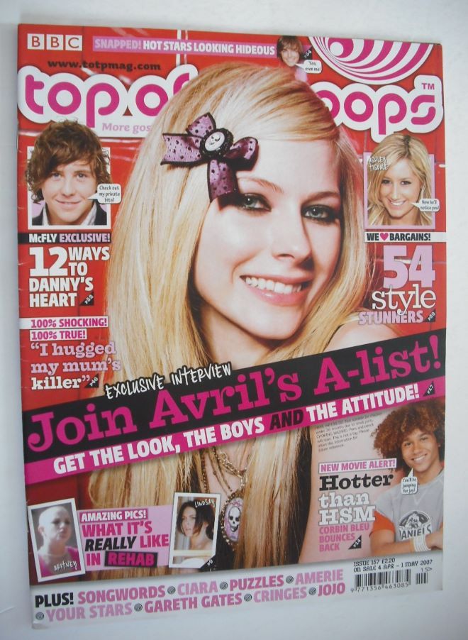 Top of the Pops magazine - Avril Lavigne cover (4 April 2007 - 1 May 2007)