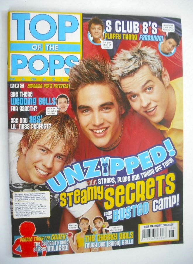 Top Of The Pops magazine - Busted cover (August 2003)